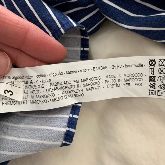 Zara Girls Striped Shirt Dress (9) - Picture 6 of 6